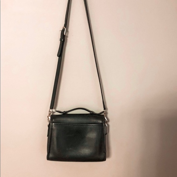 Vintage black Coach purse with silver clasp - Picture 2 of 4